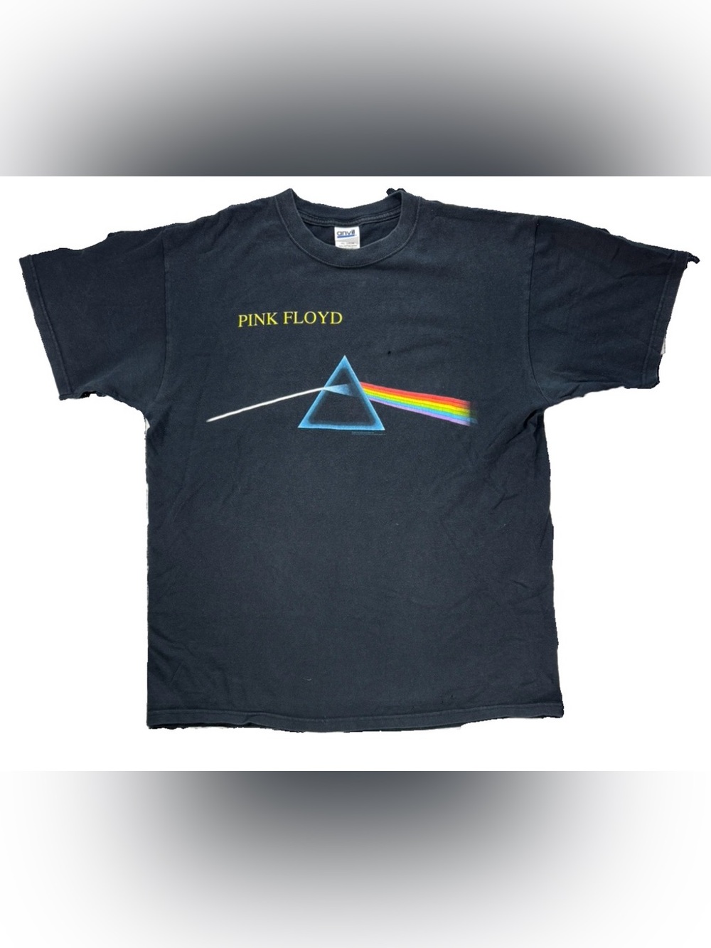 Vintage Y2K Pink Floyd Dark Side Of The Moon T Shirt Men's Large Black Album
